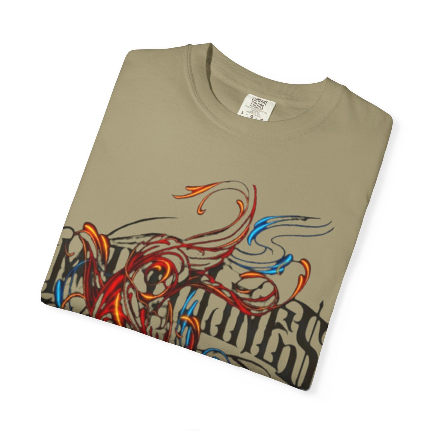Artistic Swirl Unisex Garment-Dyed T-shirt | Casual Apparel, Streetwear, Gift for Art Lovers, Trendy Tees, Everyday Wear
