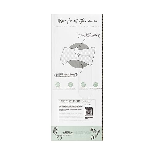 The Honest Company Clean Conscious Multi-Use Wipes | Hypoallergenic + Unscented for Sensitive Skin | Over 99% Water, Compostable, Plant Based, Baby Wipes | Geo Mood, 288 Count