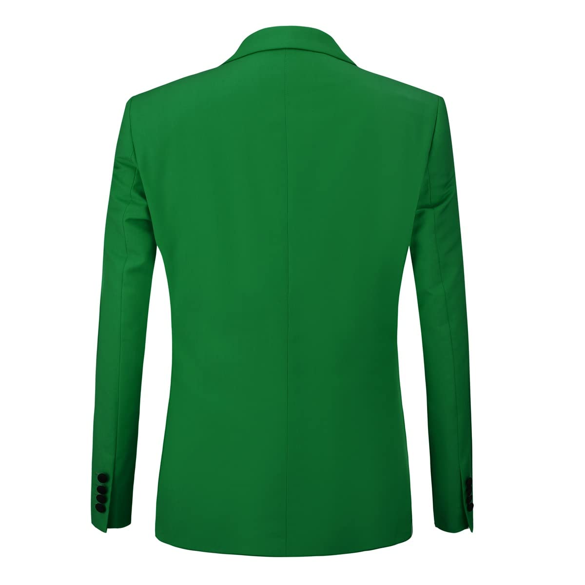 YFFUSHI Men's 3 Piece Suit Slim Fit One Button Prom Suits Set Blazer Vest Trousers Green