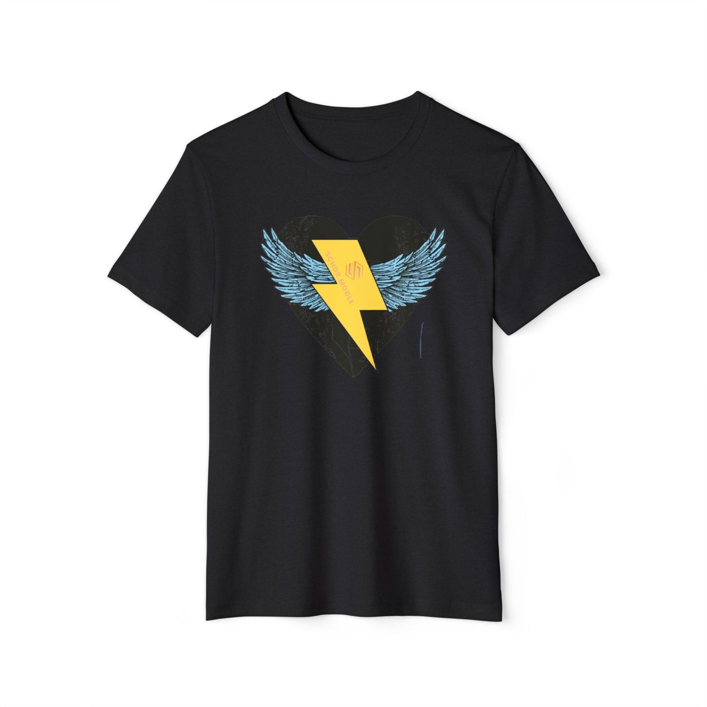 Heart with Wings Unisex Organic T-Shirt, Eco-Friendly Fashion, Gift for Nature Lovers, Valentine's Day, Everyday Wear, Casual Style