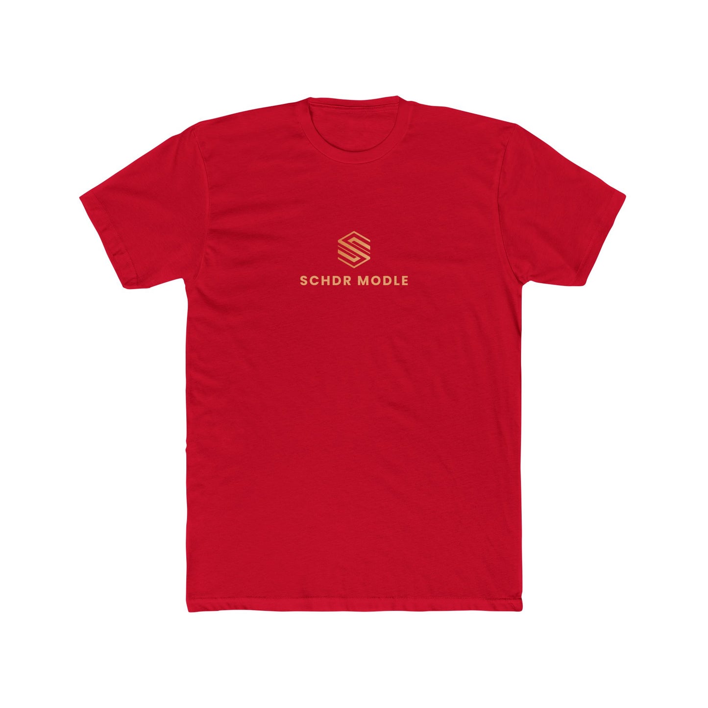 Minimalist Unisex Cotton Crew Tee - SCHDR MODLE Design