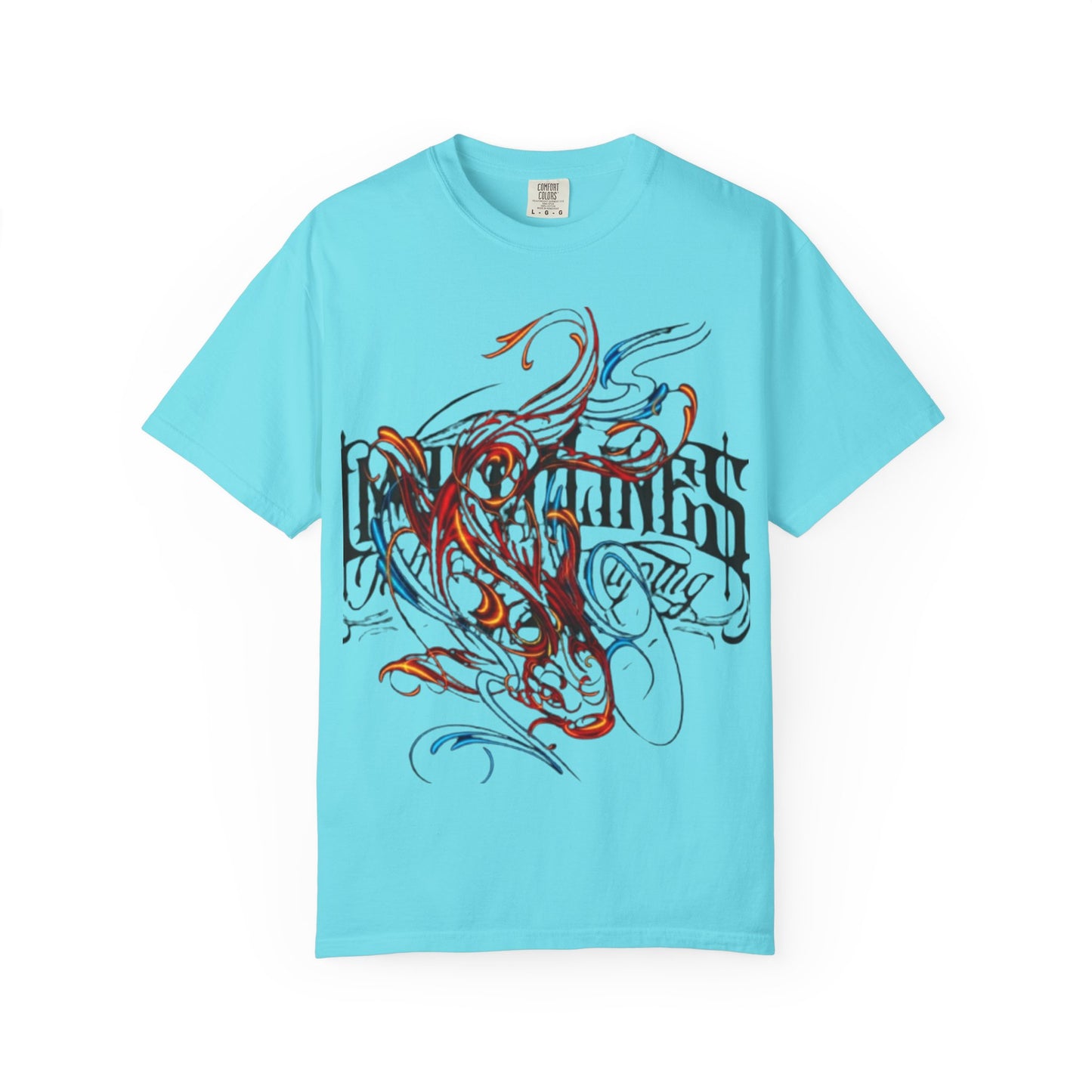 Artistic Swirl Unisex Garment-Dyed T-shirt | Casual Apparel, Streetwear, Gift for Art Lovers, Trendy Tees, Everyday Wear