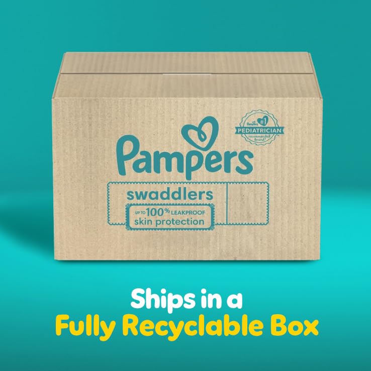 Pampers Baby Diapers - Swaddlers - Size 3, 168 Count, Ultra Absorbent Disposable Infant Diaper