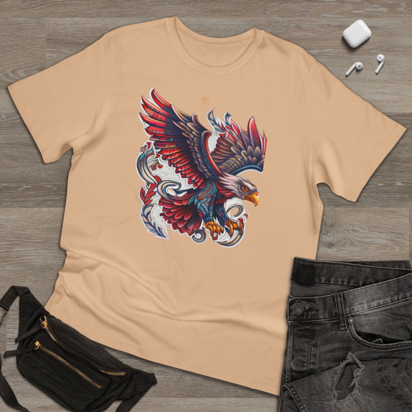 Eagle Emblem Unisex T-Shirt, Graphic Tee, Animal Lover Shirt, Gift for Nature Enthusiasts, Patriotic Apparel, Unique Casual Wear
