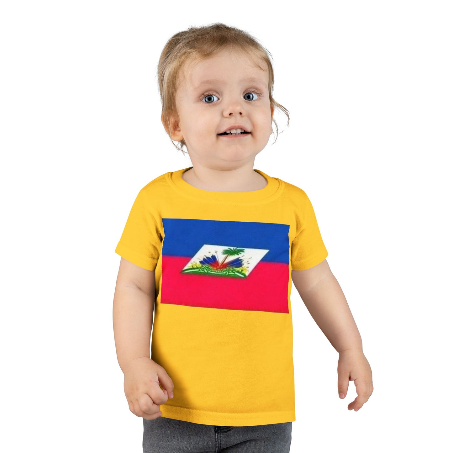 Toddler T-Shirt with Haitian Flag | Fun Kids Apparel for Celebrations