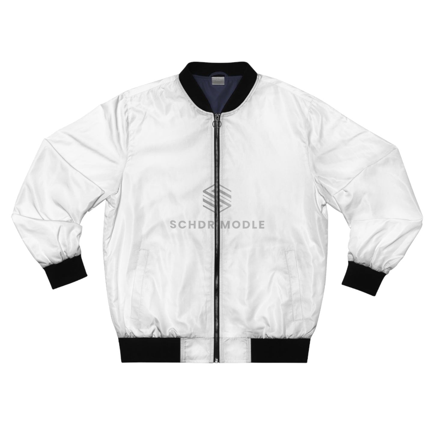 Sleek Men's Bomber Jacket with SCHDR MODEL Design