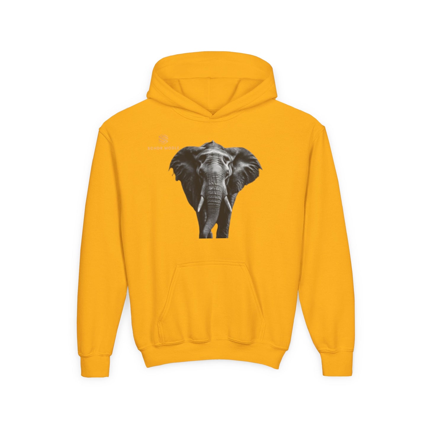 Youth Elephant Graphic Hoodie - Stylish & Comfortable Heavy Blend Sweatshirt