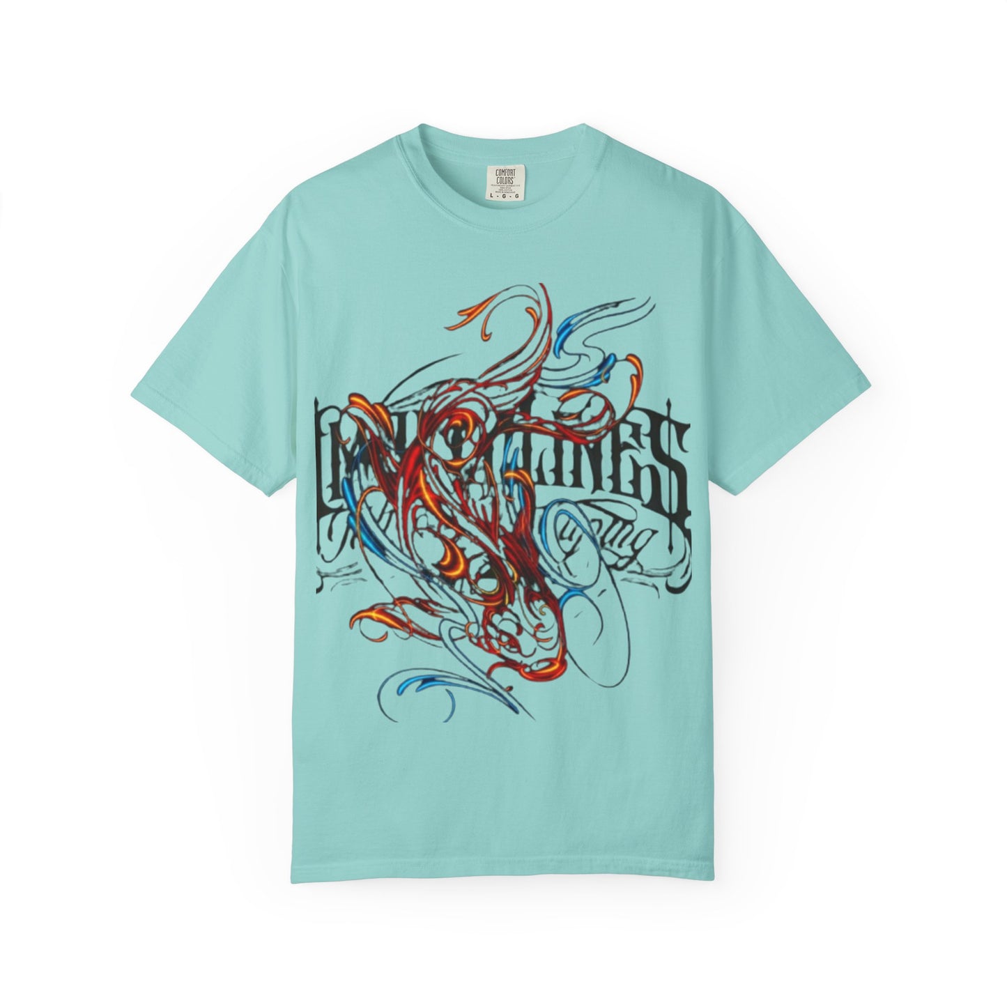 Artistic Swirl Unisex Garment-Dyed T-shirt | Casual Apparel, Streetwear, Gift for Art Lovers, Trendy Tees, Everyday Wear