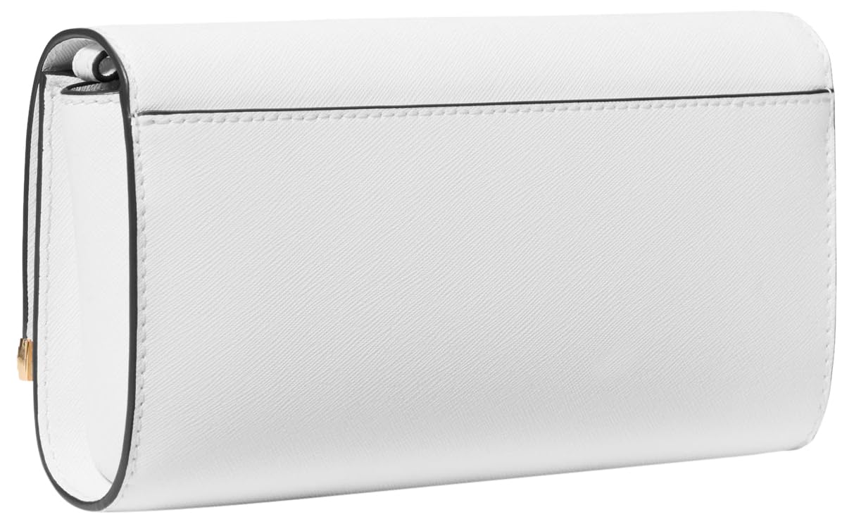 Michael Kors Mona Large East West Clutch, Optic White
