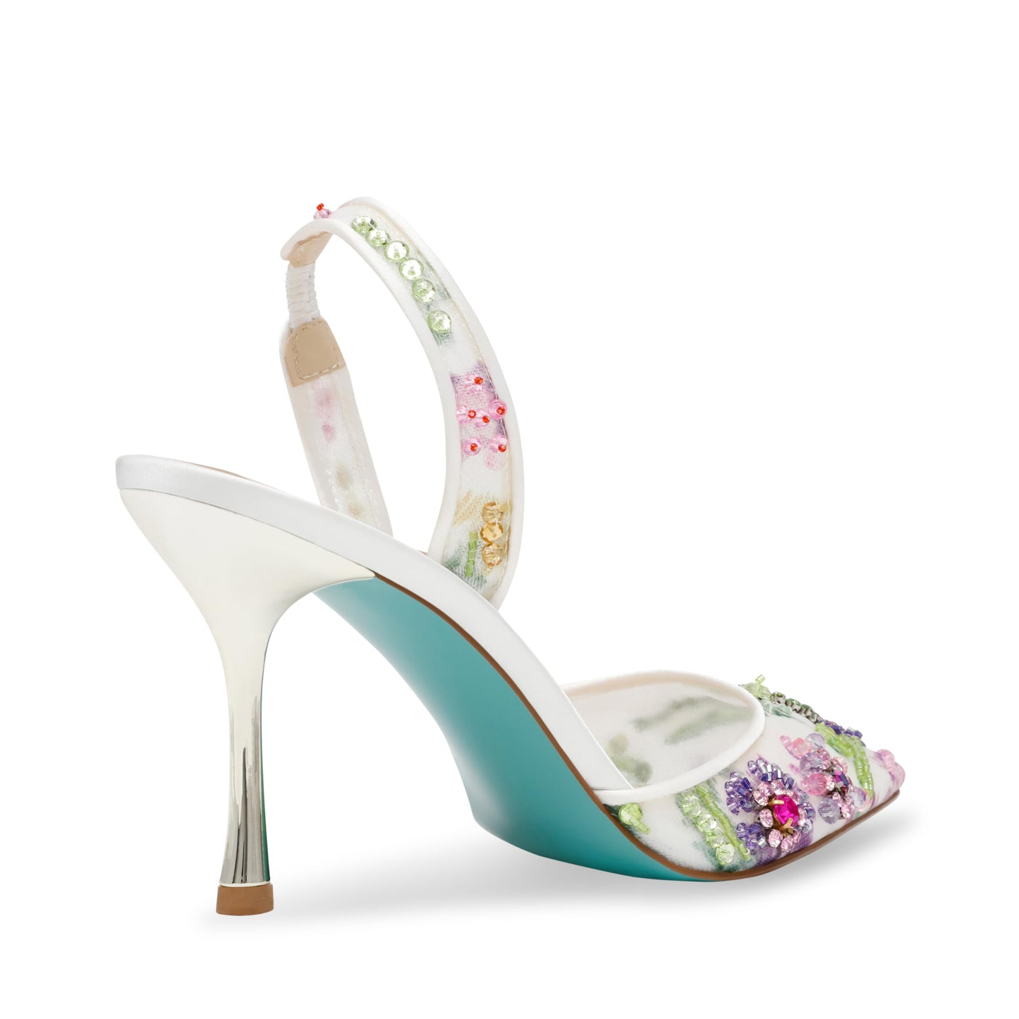 Betsey Johnson Women's Velma Sling-Back Pump, Ivory Multi, 9.5