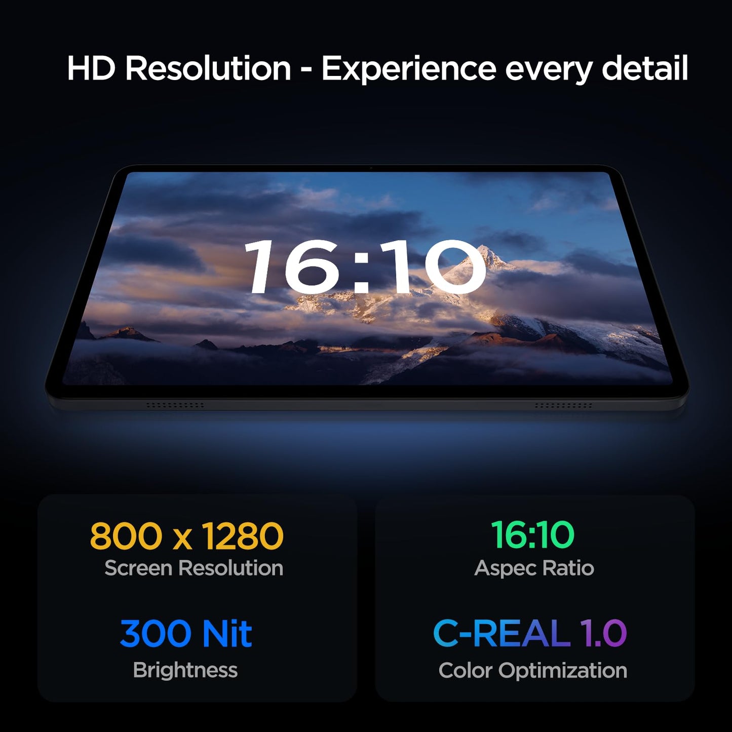Callsky-Tab Android Tablet, 10.1 inch Android 15 Tablet, Octa-core, 2 Years Protection, RAM 12GB, ROM 64GB(Up to 2 TB), 800x1280 Resolution, WiFi 6 & Bluetooth, Dual Speakers, 5MP+8MP, 6000mAh, Black