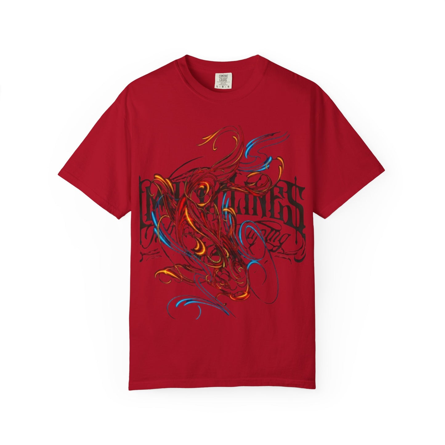 Artistic Swirl Unisex Garment-Dyed T-shirt | Casual Apparel, Streetwear, Gift for Art Lovers, Trendy Tees, Everyday Wear