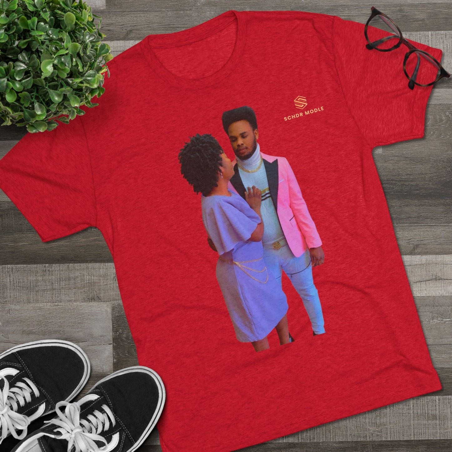 Family Love Tri-Blend Crew Tee - Unisex Vintage Style Shirt