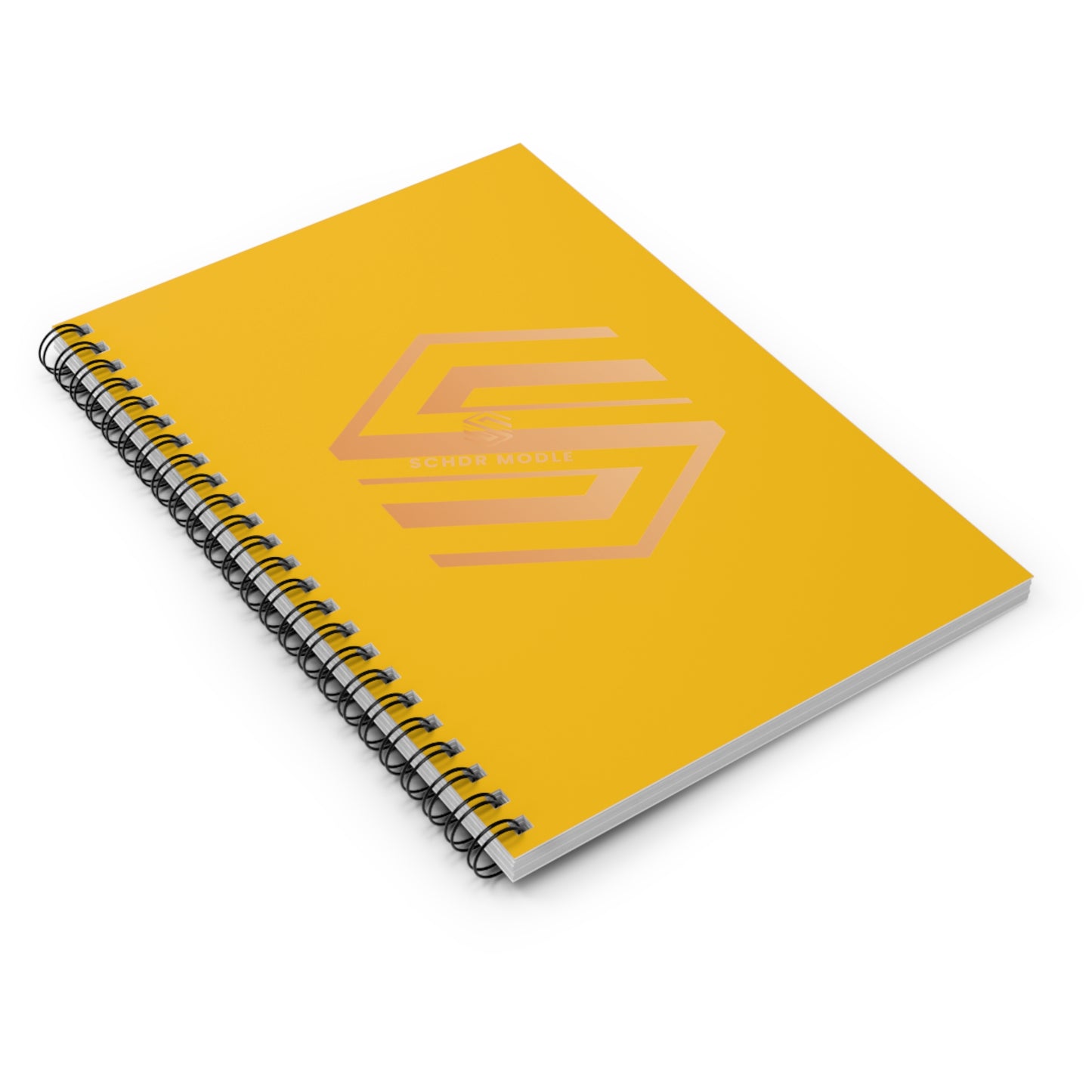 Elegant Ruled Spiral Notebook - SCHDR MODE Design for Stylish Note-Taking