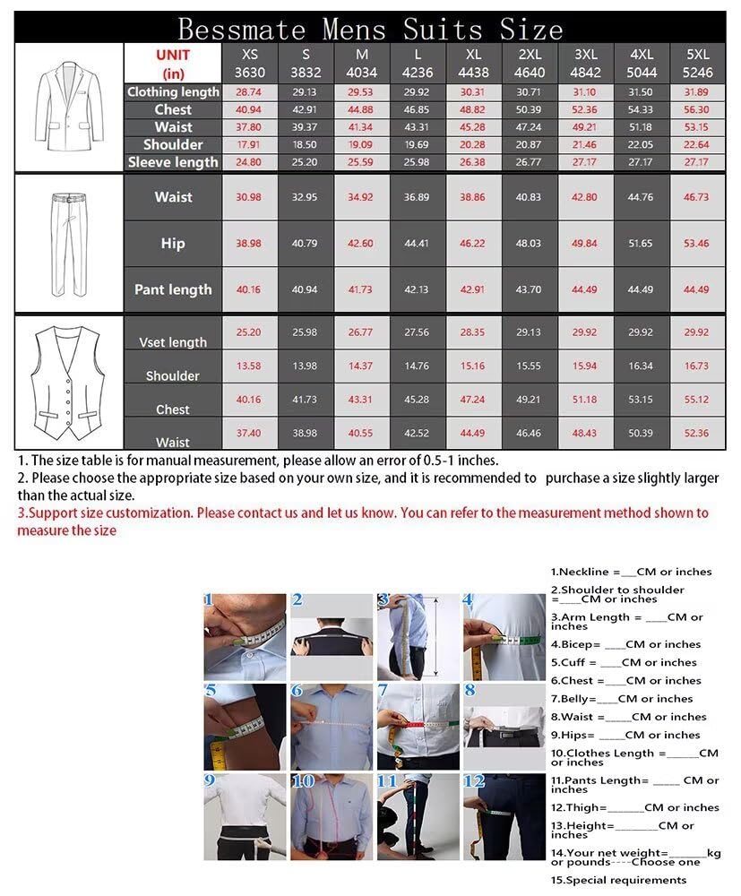 Mens 3 Pieces Classic Suit Wedding Blazer Grooms Jackets Vests Pants Suits White