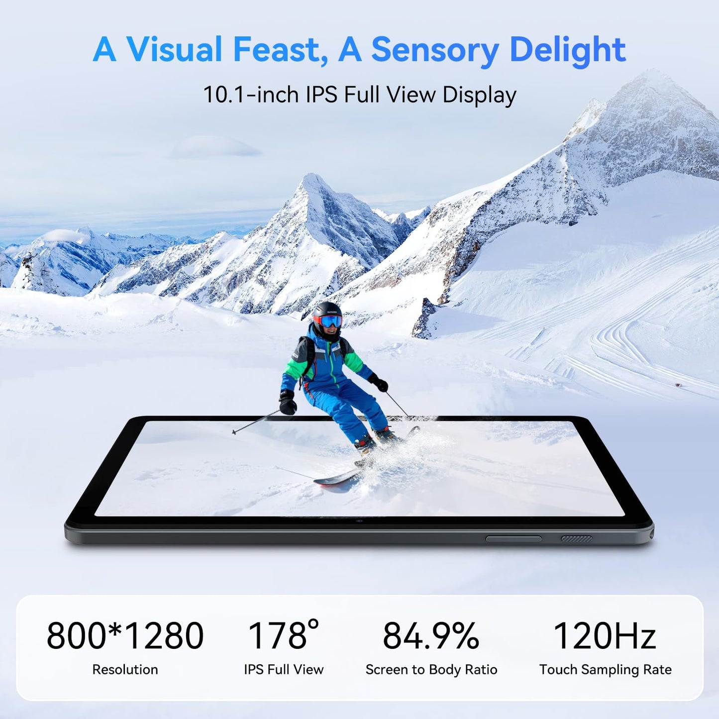 Tablets, Android 15 Tablet 10 Inch T80, 2025 New Electronics Tablets with Keyboard 18GB+128GB/2TB, 10 Inch Tablet with Pen, 6000mAh, 1080P, 5G WiFi, Bluetooth5.0, GPS, OTG, 2 Speaker