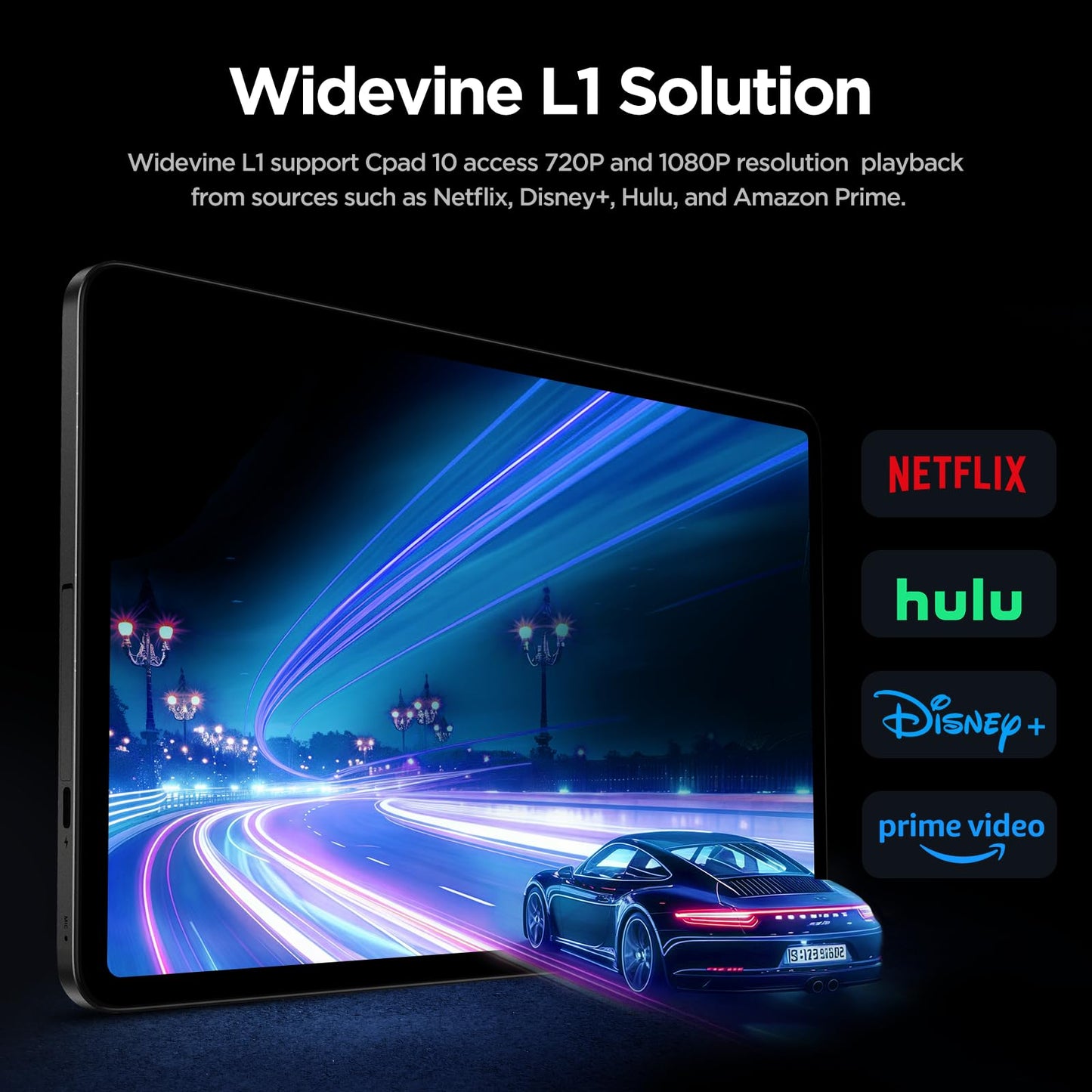Callsky-Tab Android Tablet, 10.1 inch Android 15 Tablet, Octa-core, 2 Years Protection, RAM 12GB, ROM 64GB(Up to 2 TB), 800x1280 Resolution, WiFi 6 & Bluetooth, Dual Speakers, 5MP+8MP, 6000mAh, Black
