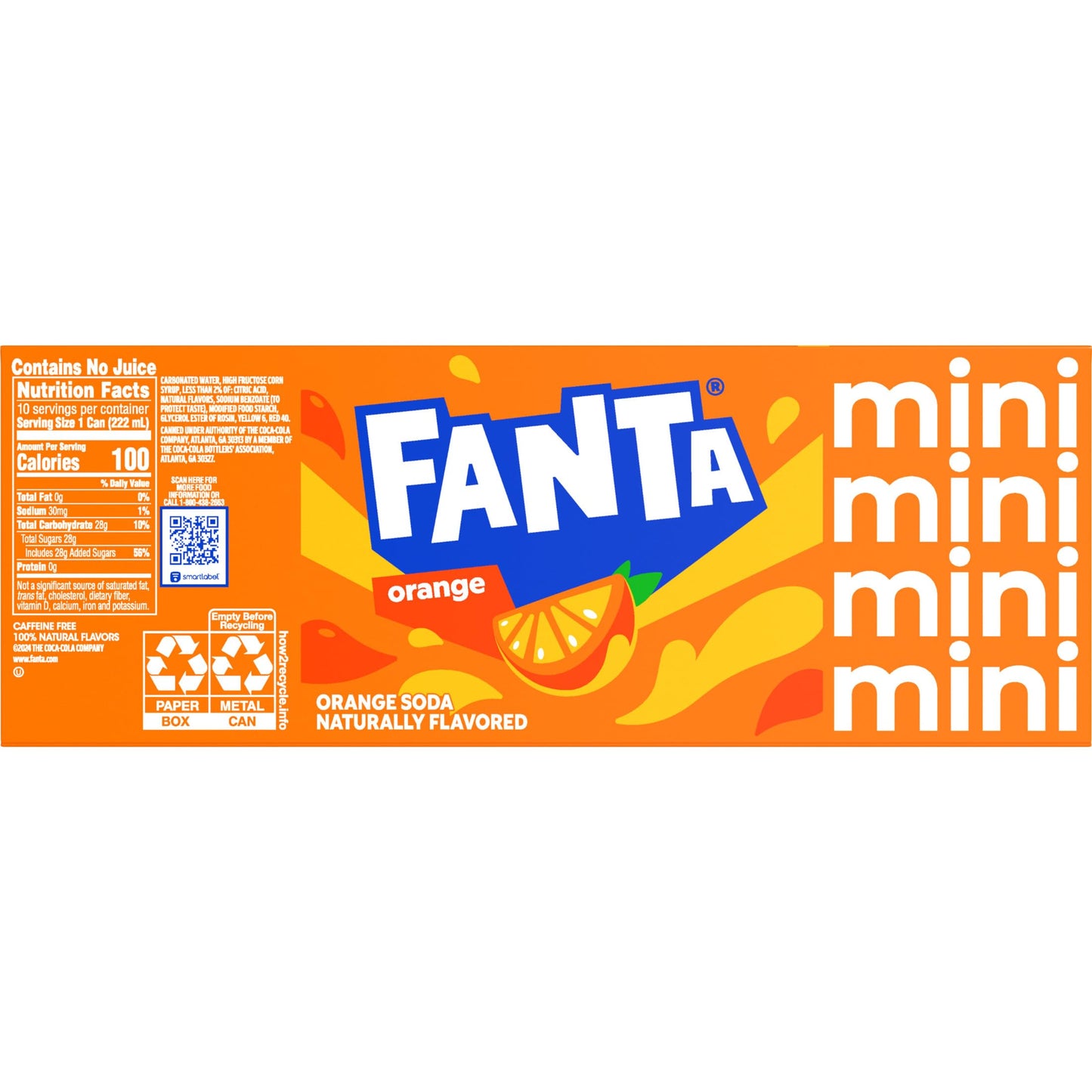 FANTA ORANGE CAN 7.5 FL OZ X10