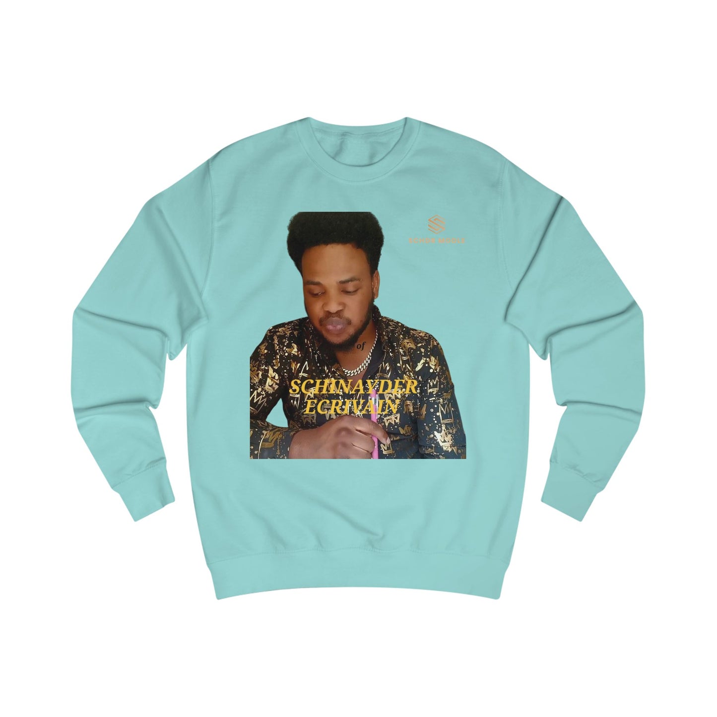 Unisex Sweatshirt with Schinyder ECRIVAIN Design - Trendy and Comfortable Fashion Statement