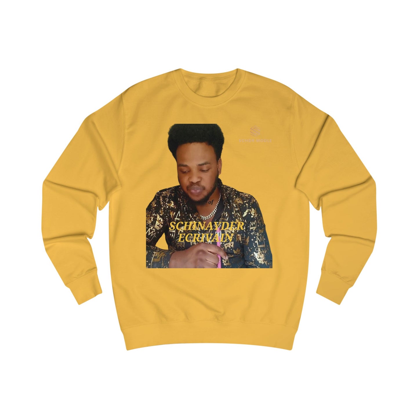Unisex Sweatshirt with Schinyder ECRIVAIN Design - Trendy and Comfortable Fashion Statement