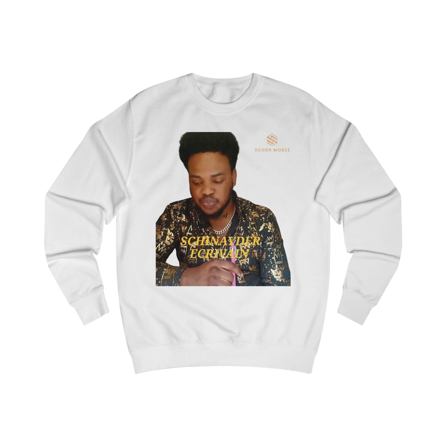 Unisex Sweatshirt with Schinyder ECRIVAIN Design - Trendy and Comfortable Fashion Statement