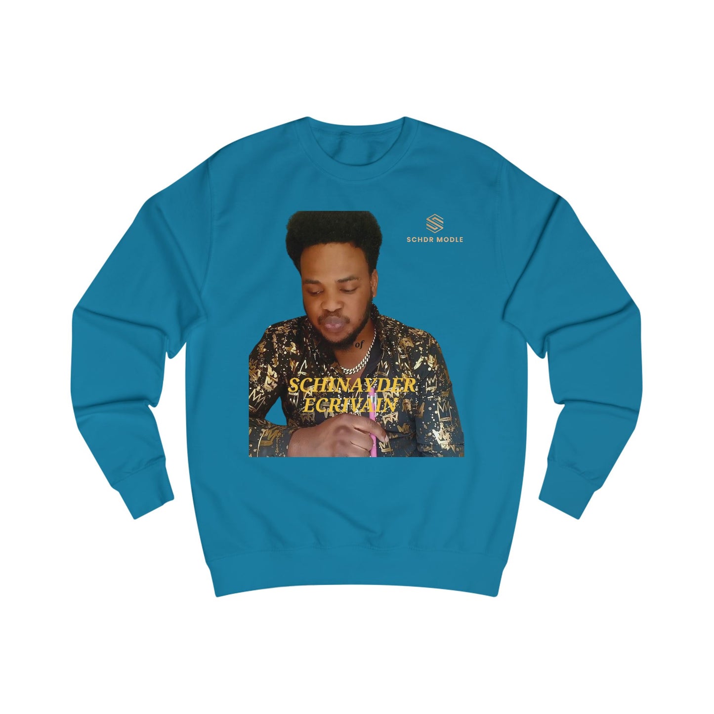 Unisex Sweatshirt with Schinyder ECRIVAIN Design - Trendy and Comfortable Fashion Statement