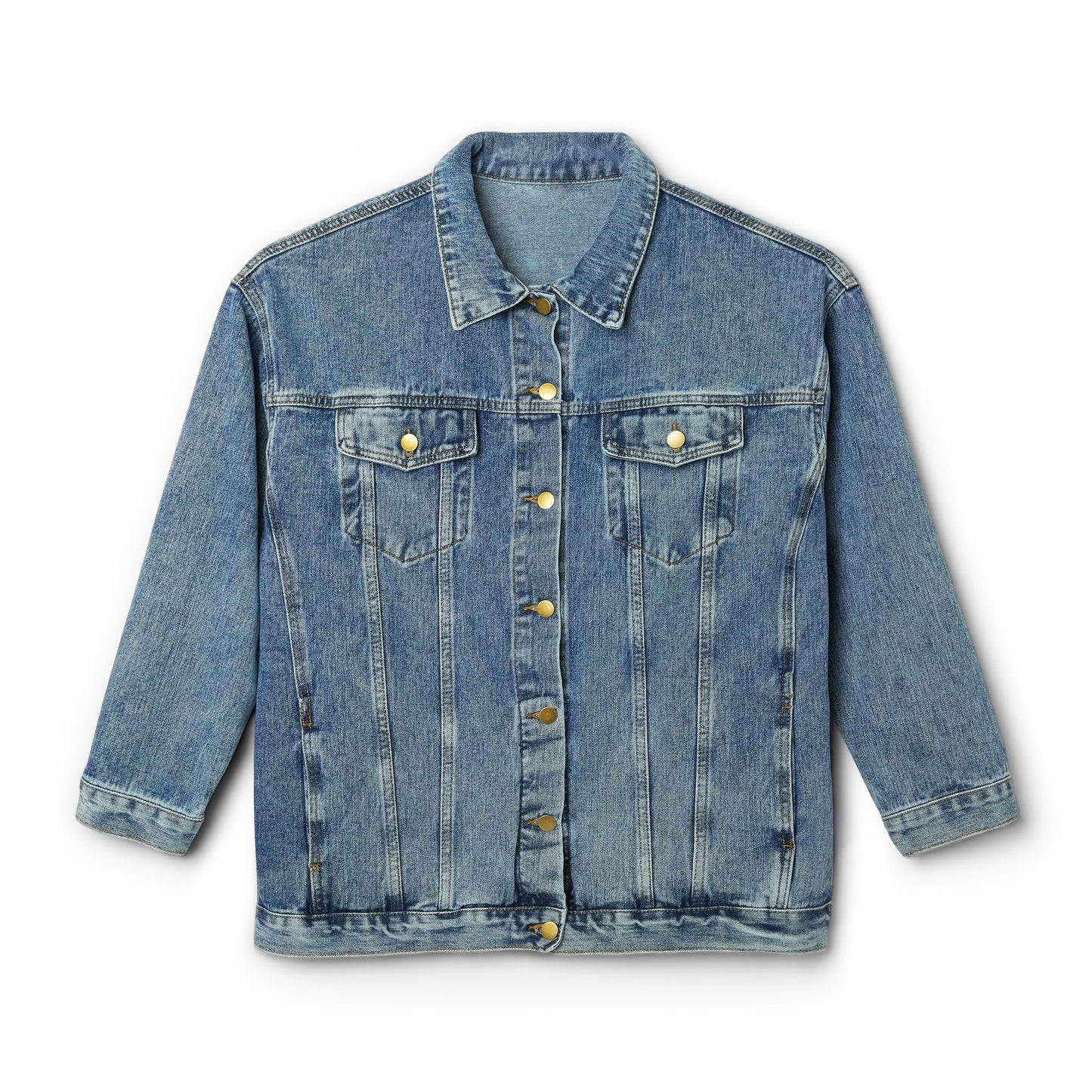 Chic Women's Denim Jacket with Custom Back Design