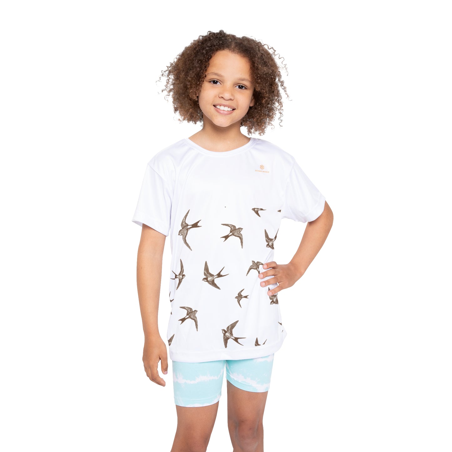 Kids Sports Jersey - Fun Swallow Bird Design for Active Play