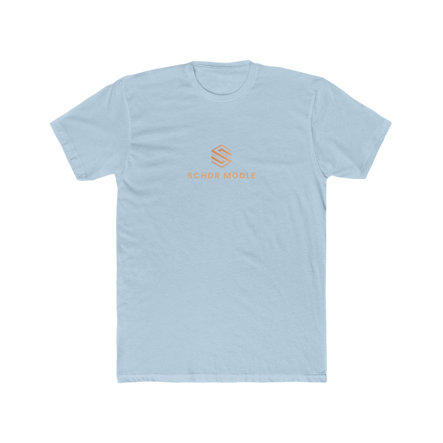 Minimalist Unisex Cotton Crew Tee - SCHDR MODLE Design