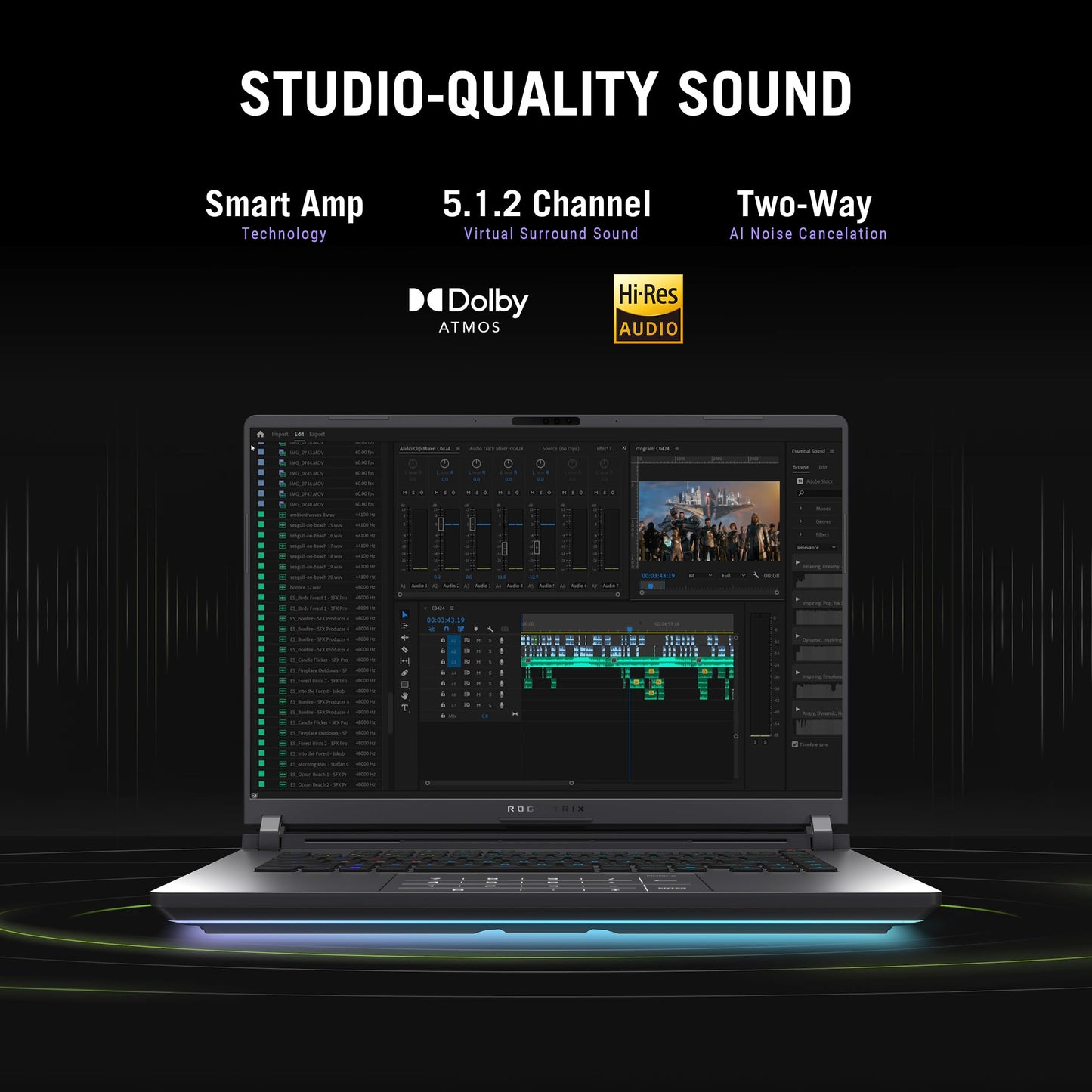 ASUS ROG Strix G16 (2025) Gaming Laptop, 16” ROG Nebula 16:10 2.5K 240Hz/3ms, NVIDIA® GeForce RTX™ 5080, Intel® Core Ultra 9 275HX, 32GB DDR5, 1TB PCIe Gen 4 SSD, Wi-Fi 7, Windows 11 Home, G615LW-AS96