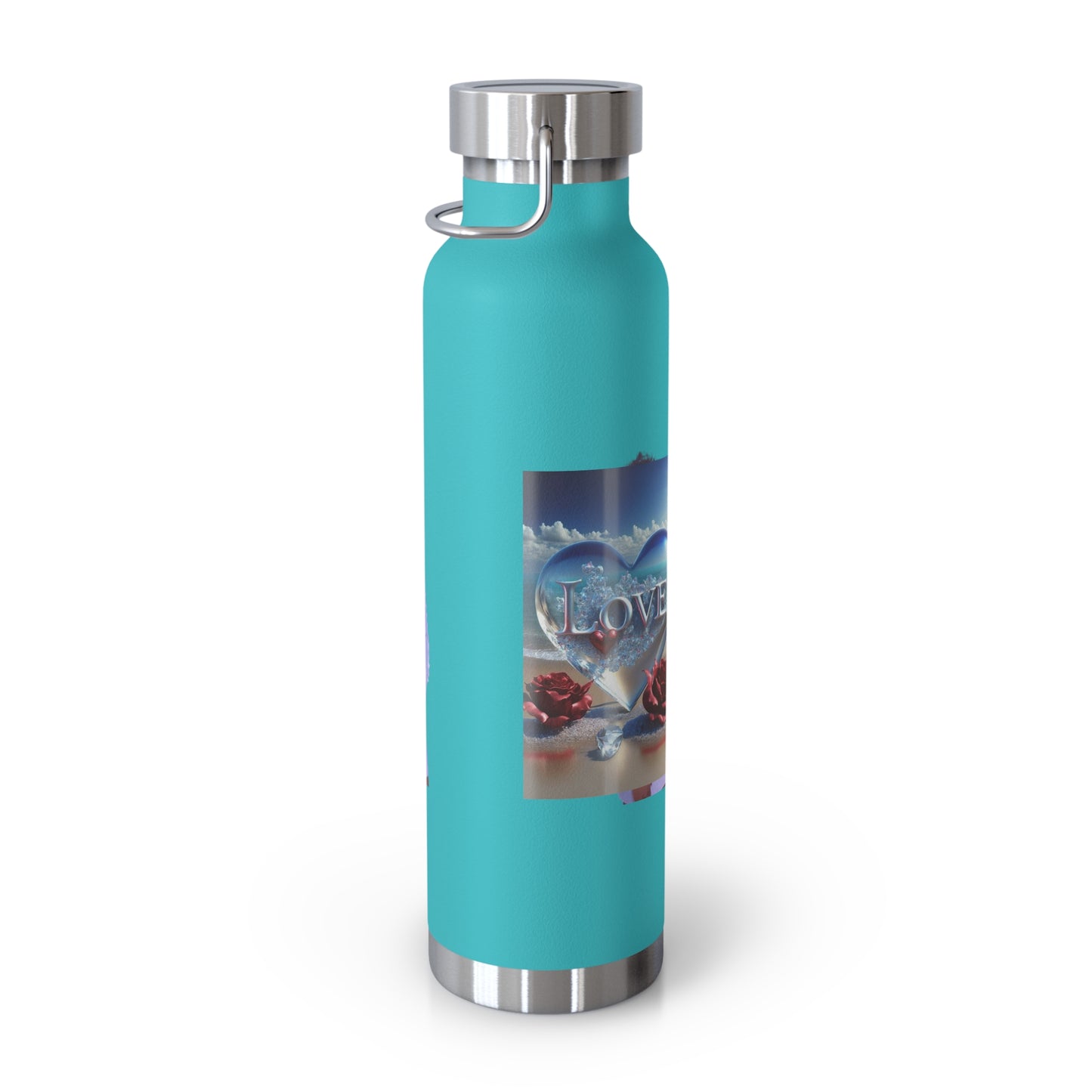 Motivational Copper Insulated Water Bottle - 22oz "Go Girl" Design