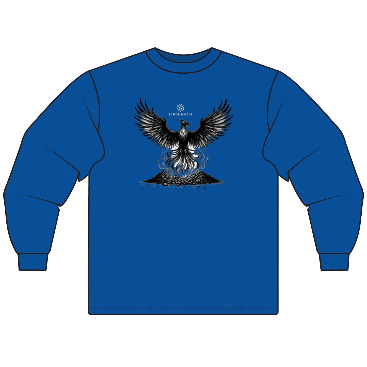 Fierce Phoenix Unisex Long Sleeve T-Shirt - Spiritual Gift, Graphic Tee for Halloween, Casual Fashion, Unique Birthday Gift, Magical Wear