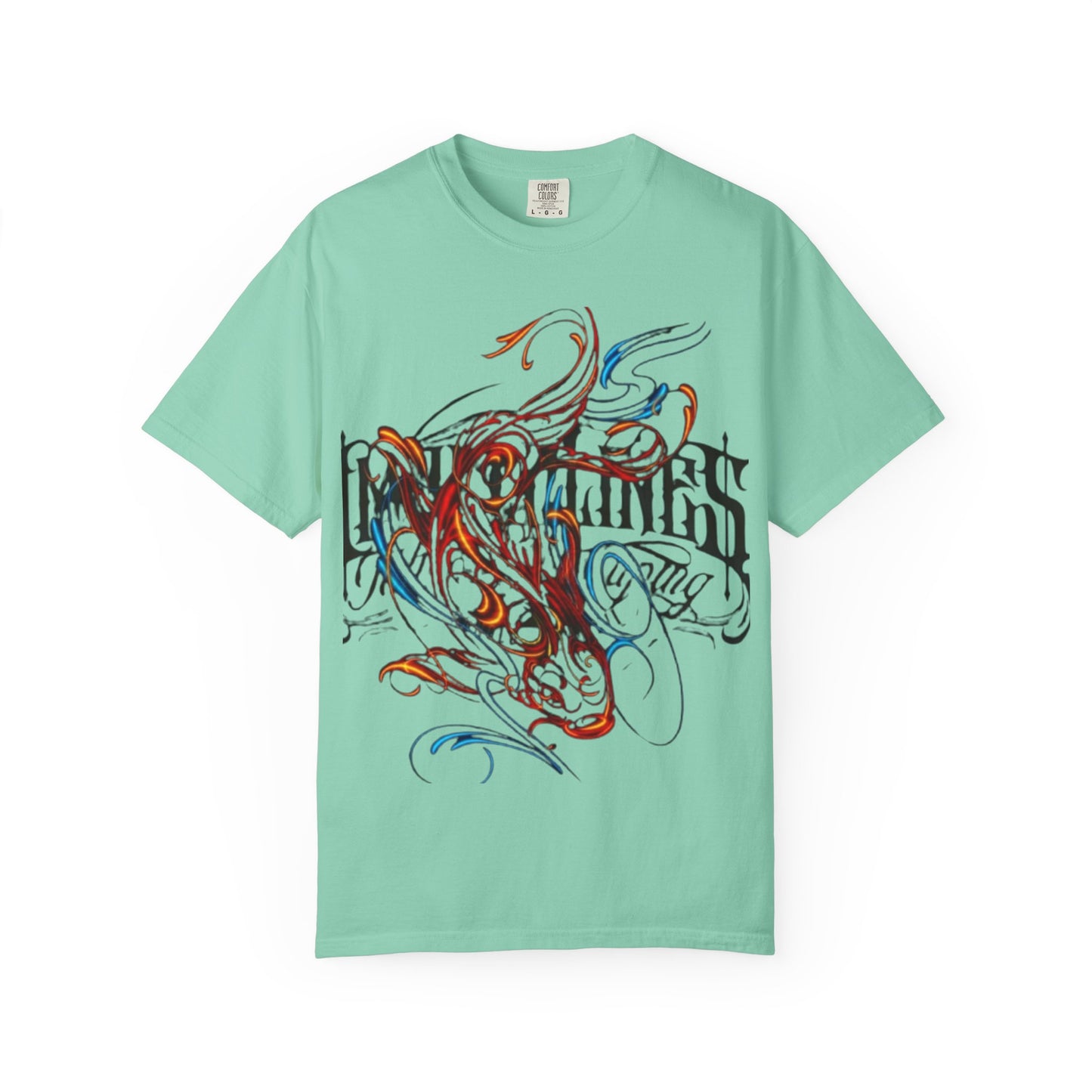 Artistic Swirl Unisex Garment-Dyed T-shirt | Casual Apparel, Streetwear, Gift for Art Lovers, Trendy Tees, Everyday Wear