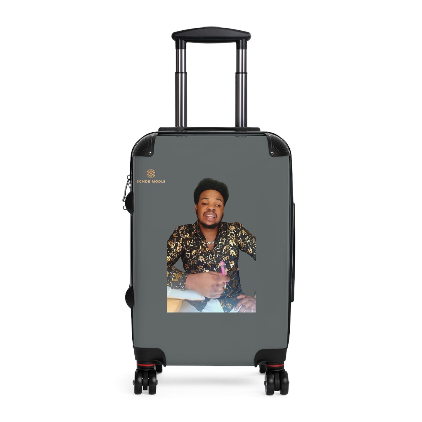 Personalized Family Travel Suitcase - Custom Design with Photo & Name