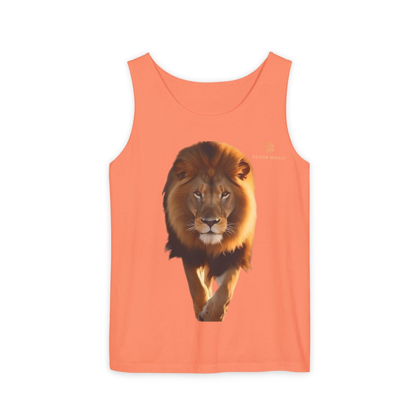Majestic Lion Unisex Garment-Dyed Tank Top | Bold Wildlife Shirt for Summer Adventures