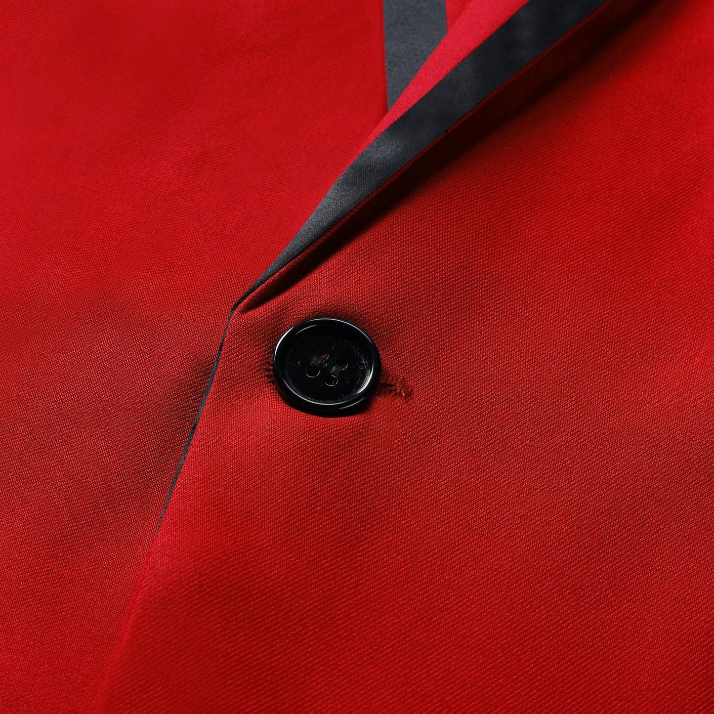 YFFUSHI Men's 3 Piece Suit Slim Fit Notched Lapel One Button Solid Jacket Vest Pants Red Xtra large