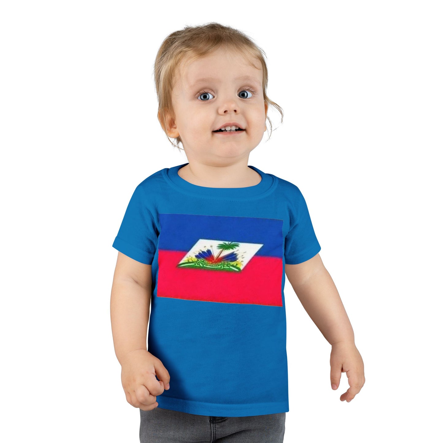 Toddler T-Shirt with Haitian Flag | Fun Kids Apparel for Celebrations