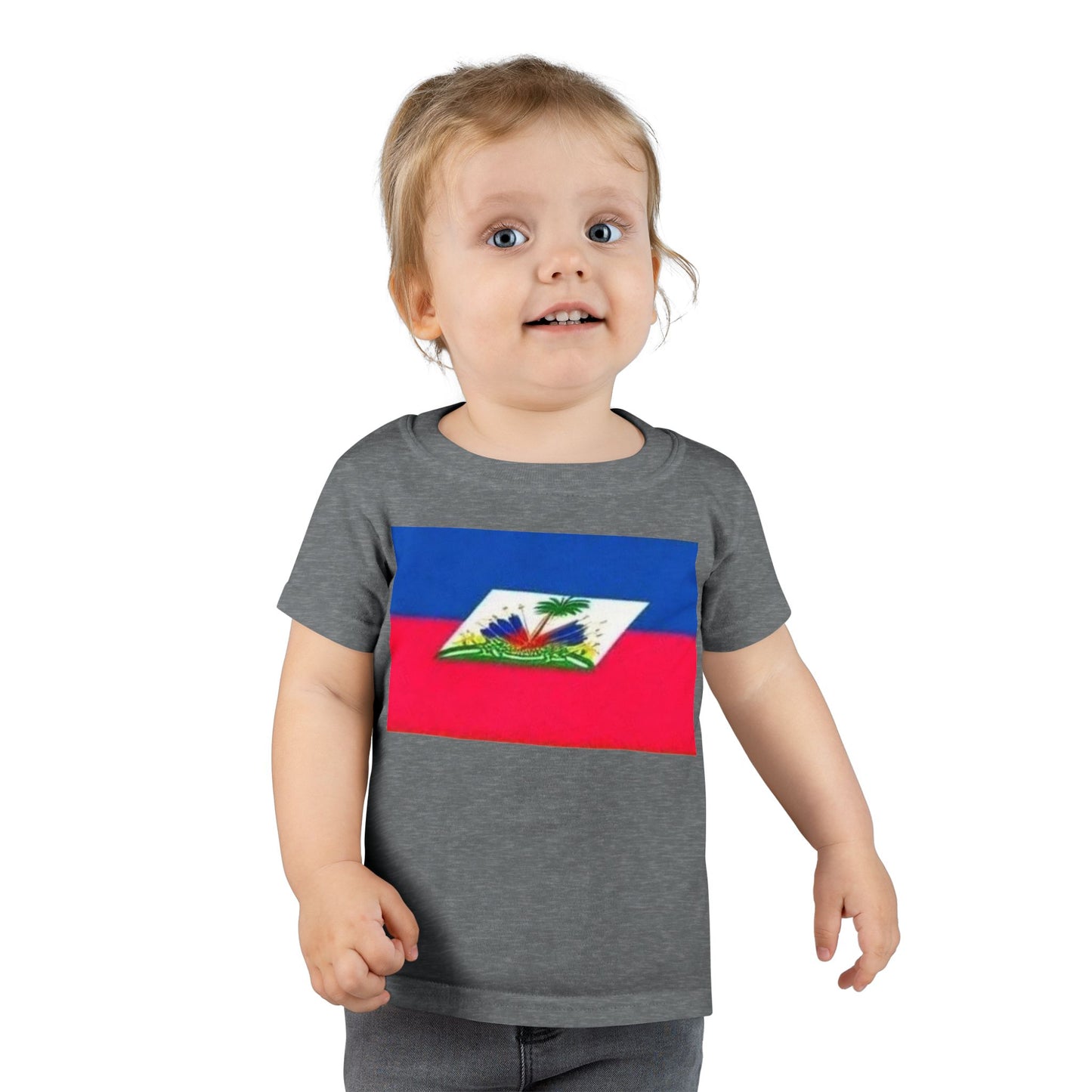 Toddler T-Shirt with Haitian Flag | Fun Kids Apparel for Celebrations