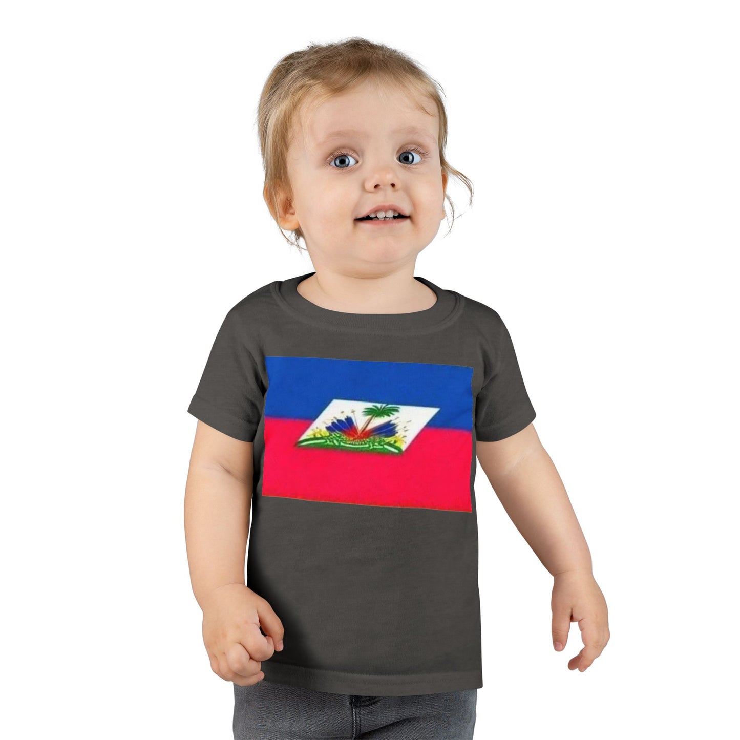 Toddler T-Shirt with Haitian Flag | Fun Kids Apparel for Celebrations
