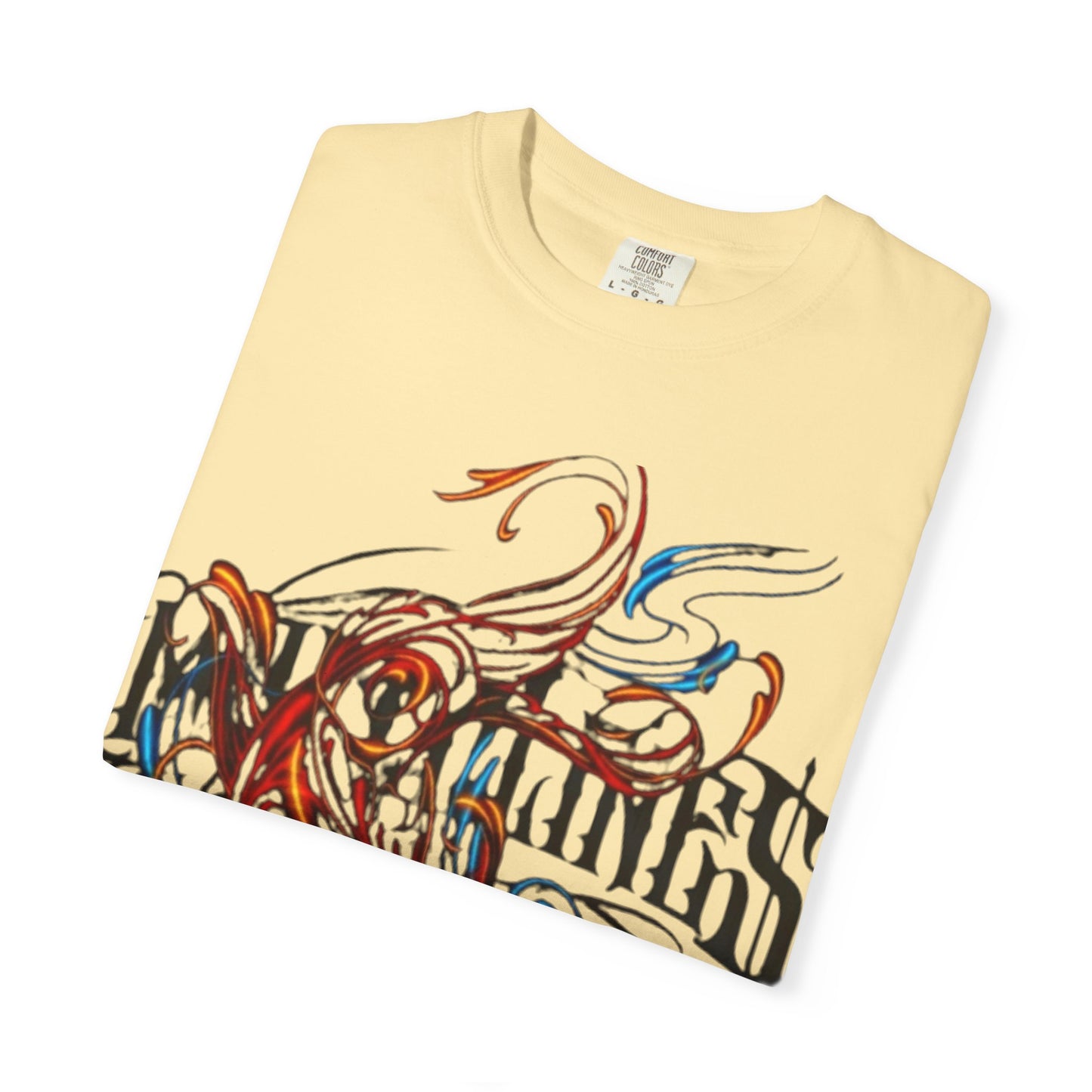 Artistic Swirl Unisex Garment-Dyed T-shirt | Casual Apparel, Streetwear, Gift for Art Lovers, Trendy Tees, Everyday Wear