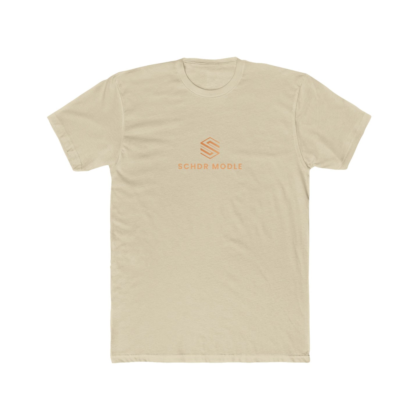 Minimalist Unisex Cotton Crew Tee - SCHDR MODLE Design