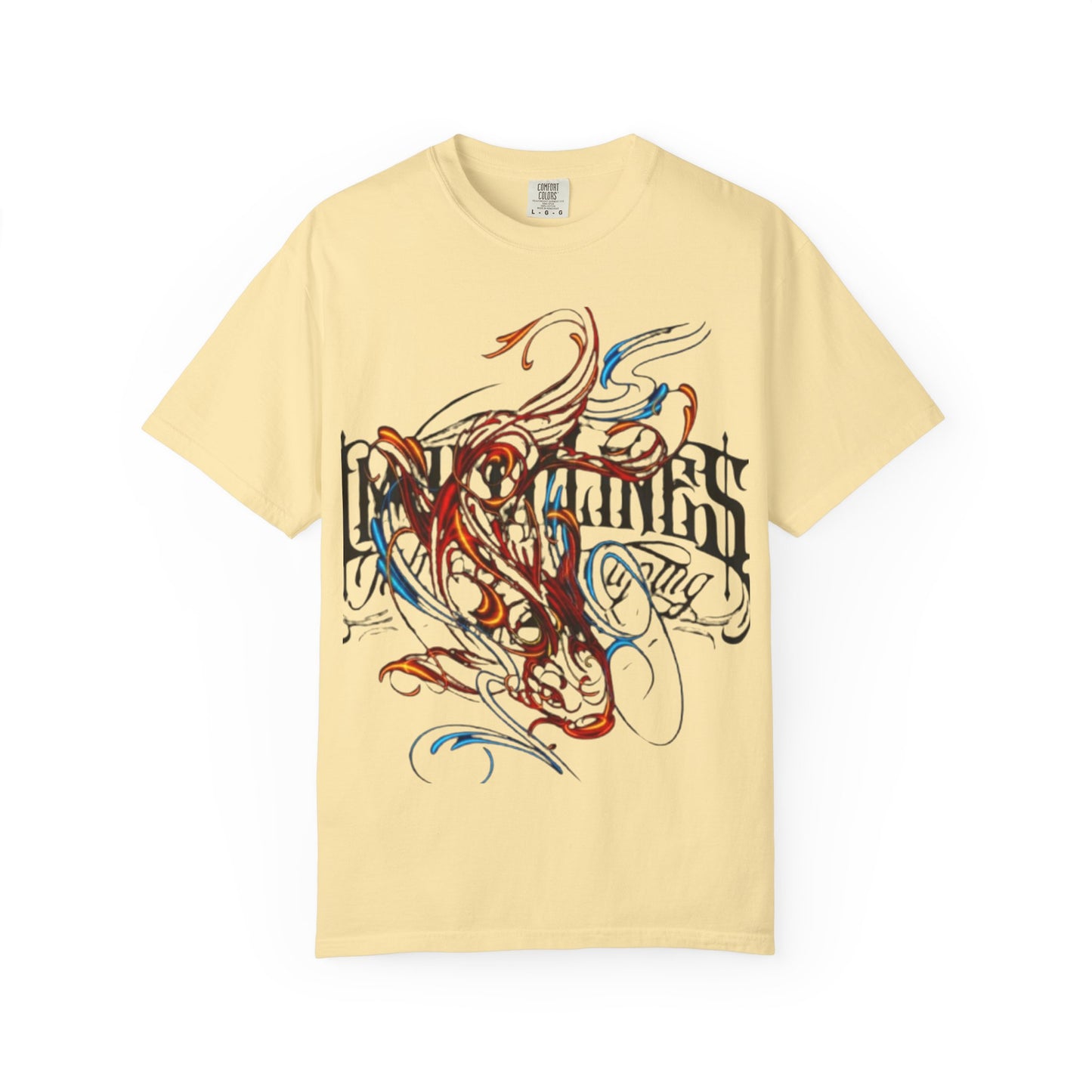 Artistic Swirl Unisex Garment-Dyed T-shirt | Casual Apparel, Streetwear, Gift for Art Lovers, Trendy Tees, Everyday Wear