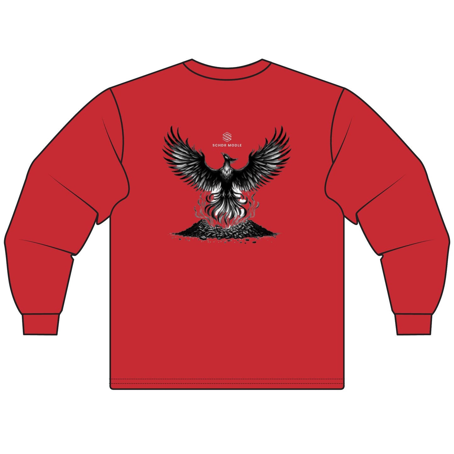 Fierce Phoenix Unisex Long Sleeve T-Shirt - Spiritual Gift, Graphic Tee for Halloween, Casual Fashion, Unique Birthday Gift, Magical Wear