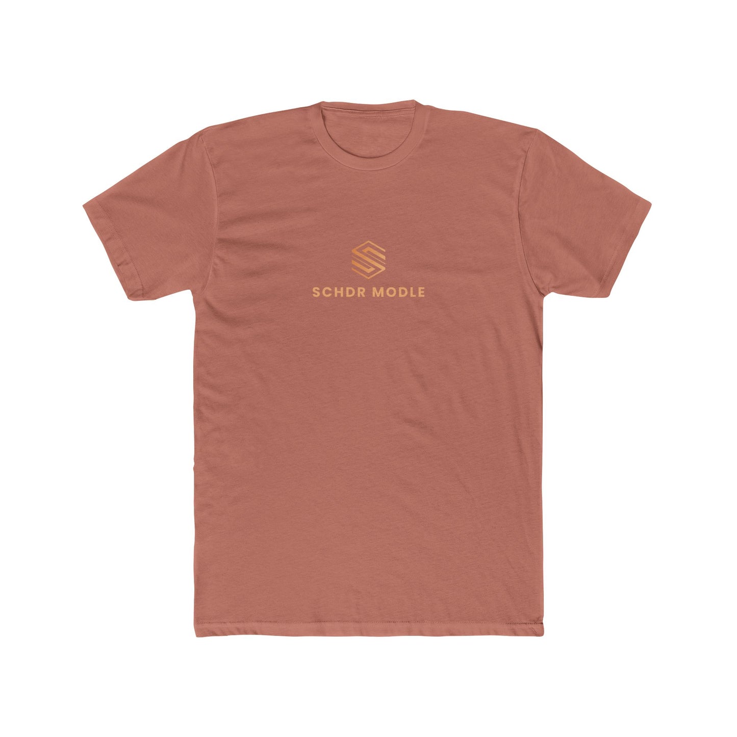 Minimalist Unisex Cotton Crew Tee - SCHDR MODLE Design