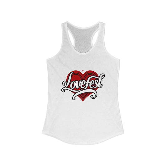Lovefest Women's Racerback Tank Top | Perfect for Valentine's Day