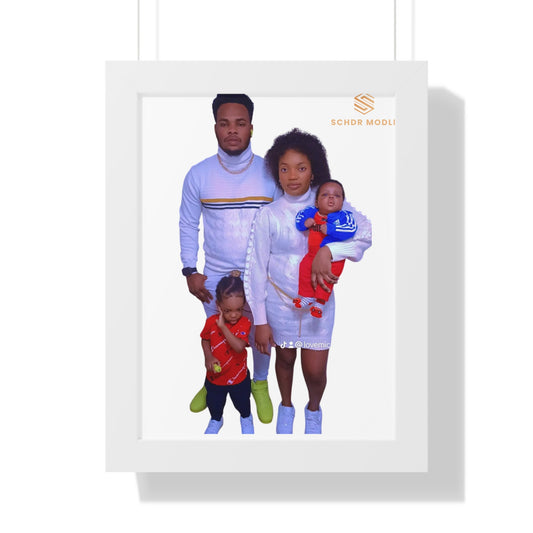 Lovefest Family Vertical Poster | Modern Framed Artwork for Home Décor