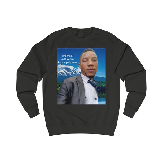 Inspirational Unisex Sweatshirt - Motivational Quote & Scenic Design