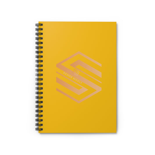 Elegant Ruled Spiral Notebook - SCHDR MODE Design for Stylish Note-Taking