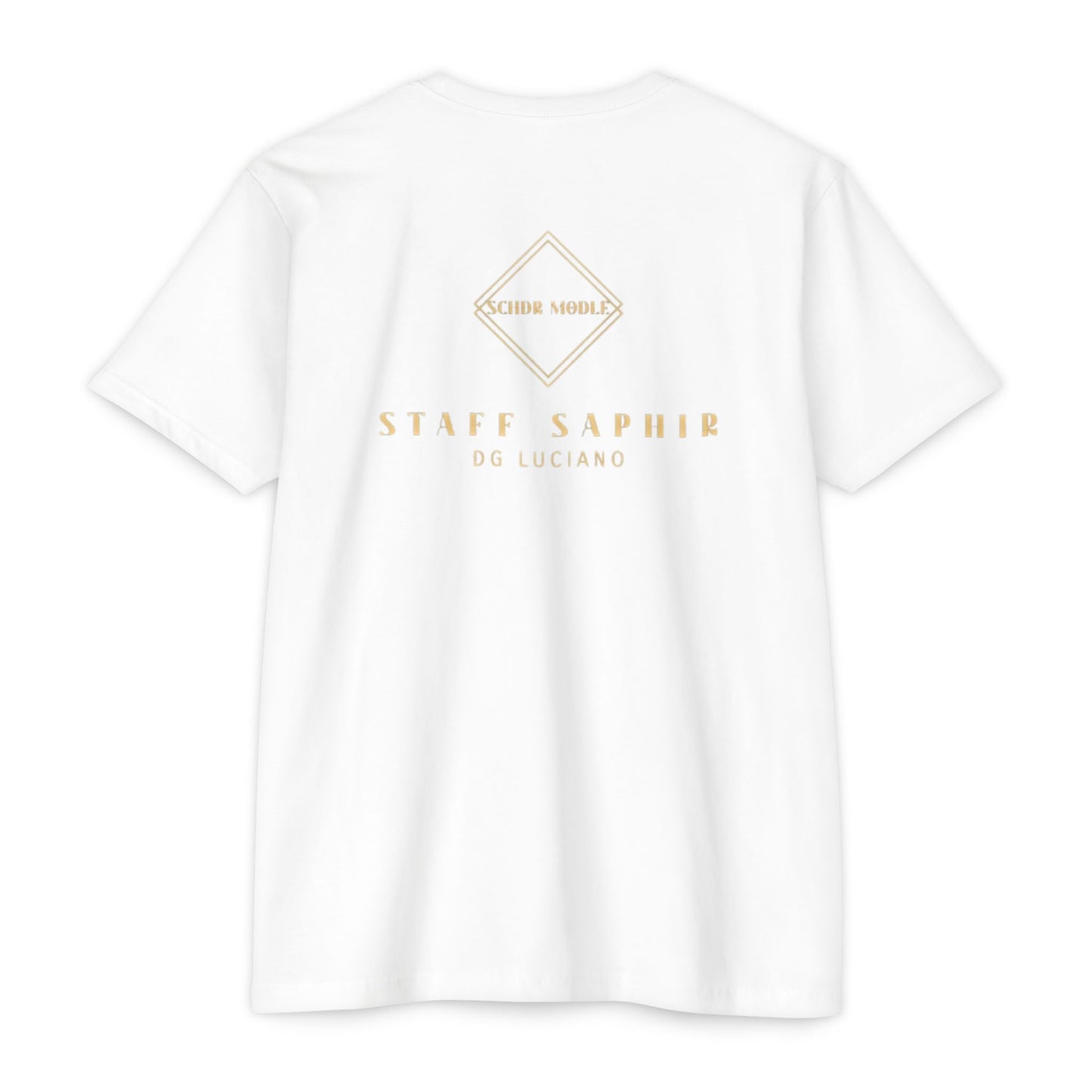 Elegant Unisex CVC Jersey T-Shirt with Custom Gold Design - Perfect for Staff Events, Casual Wear, Gift Ideas, Team Apparel, or [...]