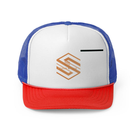 Stylish Trucker Cap with Modern Logo - Perfect for Casual Outings & Sporting Events